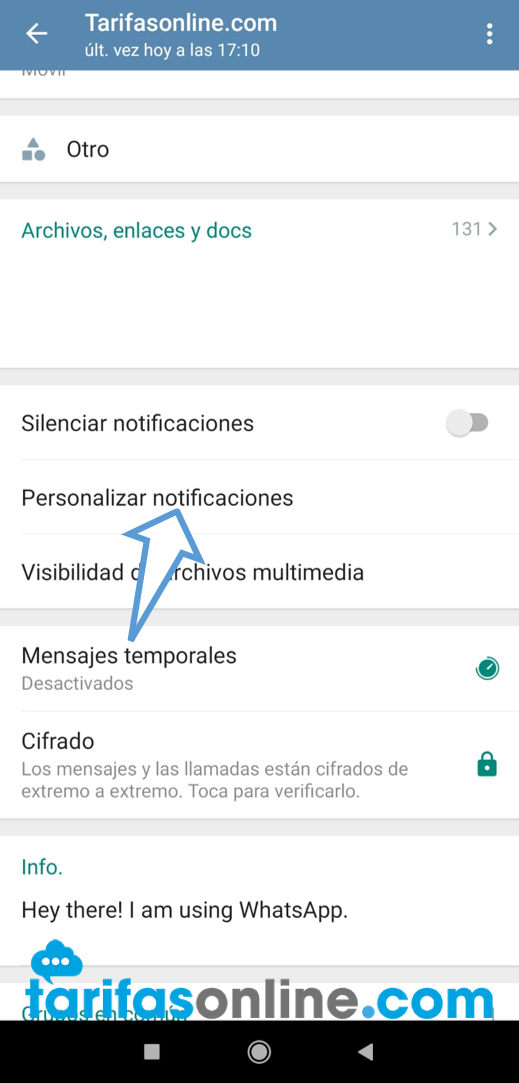 Paso 2: Personalizar notificaciones