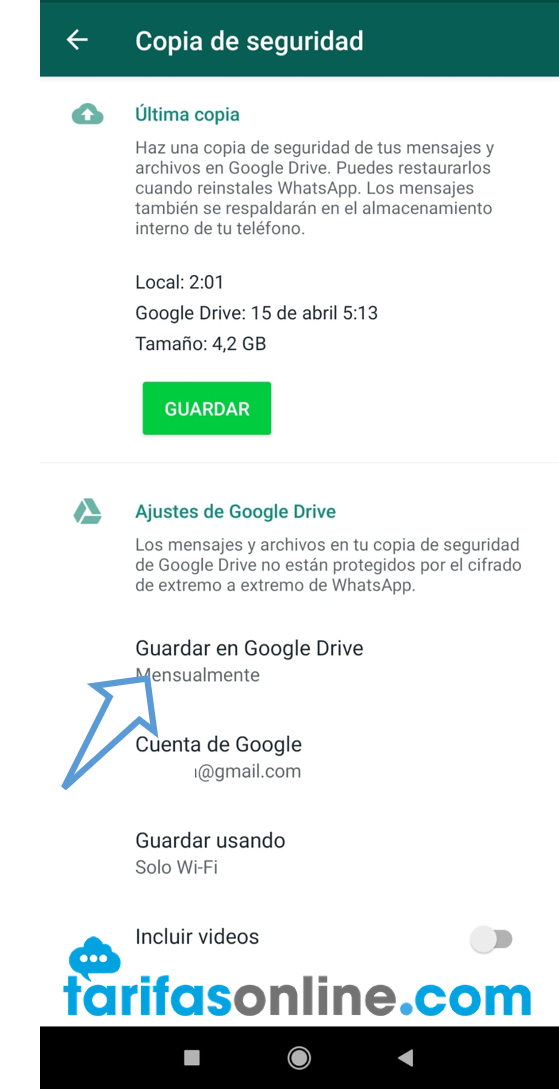 Paso 4: Guardar en Google Drive